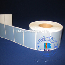 Printed label sticker polyester PET matt silver pvc adhesive label